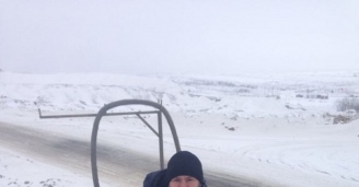 Фото Монтажники-снеговики №1